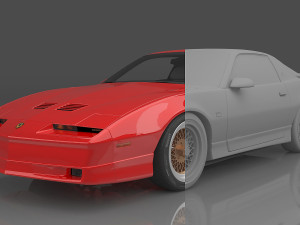 1987 Pontiac Firebird Trans Am GTA 3D 模型