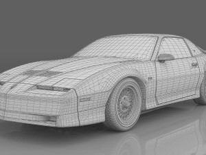 1987 Pontiac Firebird Trans Am GTA 3D 模型
