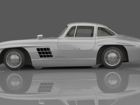 1954 Mercedes-Benz 300 SL Gullwing Coupe 3D Model