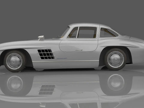 Mercedes-Benz 300 SL Gullwing Coup&eacute; uit 1954 3D Model