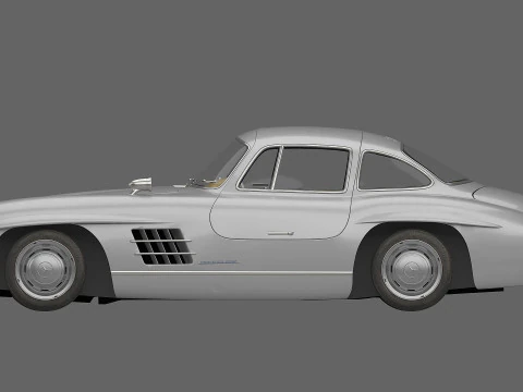 Mercedes-Benz 300 SL Gullwing Coup&eacute; uit 1954 3D Model