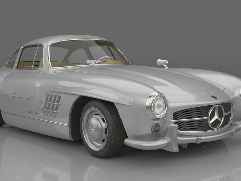 1954 Mercedes-Benz 300 SL Gullwing Coupe 3D Model