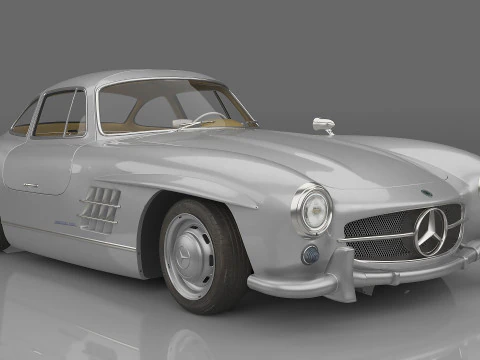 Mercedes-Benz 300 SL Gullwing Coup&eacute; uit 1954 3D Model