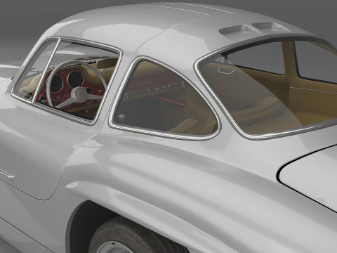 Mercedes-Benz 300 SL Gullwing Coup&eacute; uit 1954 3D Model