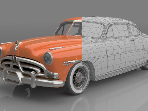 1952 Hudson Hornet 3D Модель