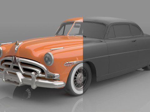 1952 Hudson Hornet 3D Модель