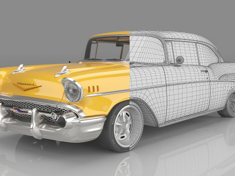 1957 Chevrolet Bel Air 3D-Modell