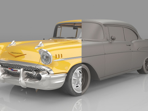 1957 Chevrolet Bel Air 3D-Modell