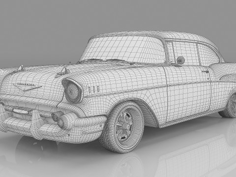 1957 Chevrolet Bel Air 3D-Modell