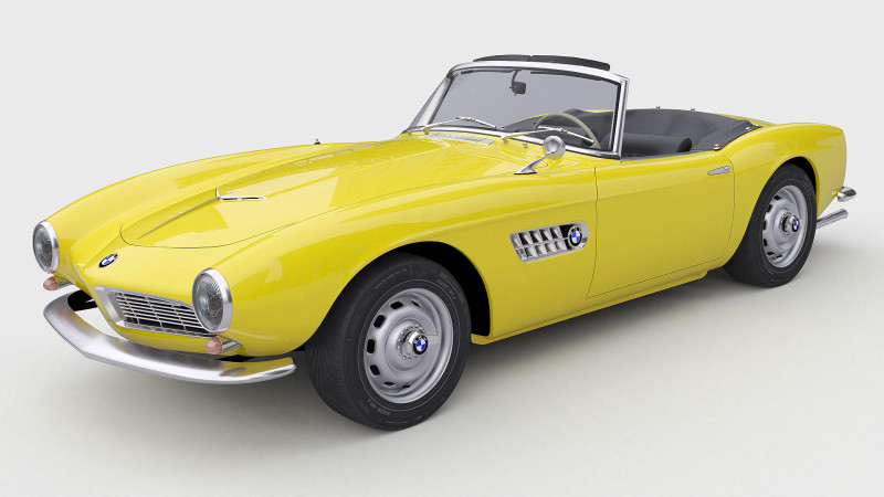 1959 Sport Car Modèle 3D .c4d .max .obj .3ds .fbx .stl .blend
