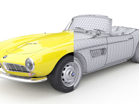 1959 Sport Car Modèle 3D
