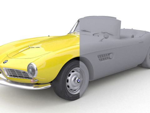 1959 Sport Car Modèle 3D