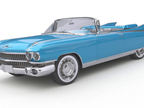 1959 Cadillac Eldorado Biarritz Convertible Modello 3D