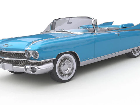 Кадиллак Эльдорадо Биарриц 1959 года Кабриолет 3D Модель