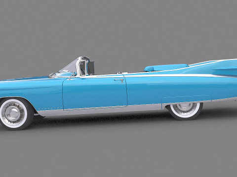 1959 Cadillac Eldorado Biarritz Convertible Modelo 3D