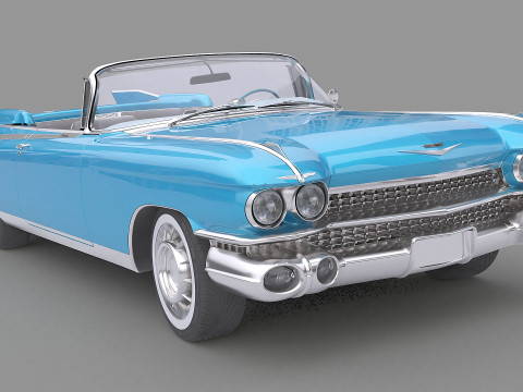 1959 Cadillac Eldorado Biarritz Convertible Modelo 3D