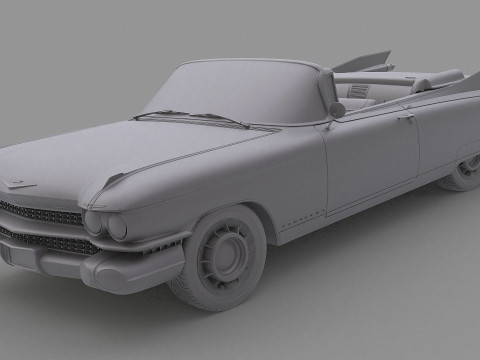 1959 Cadillac Eldorado Biarritz Convertible Modelo 3D