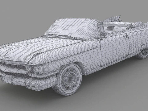 1959 Cadillac Eldorado Biarritz Convertible 3D Model