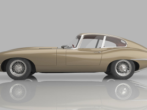 1961 Jaguar E-Type S1 3D 모델
