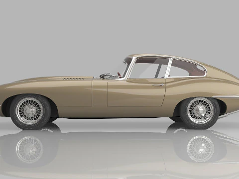 1961 Jaguar E-Type S1 3D Model