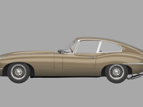 1961 Jaguar E-Type S1 3D 모델