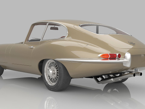 1961 Jaguar E-Type S1 3D 모델