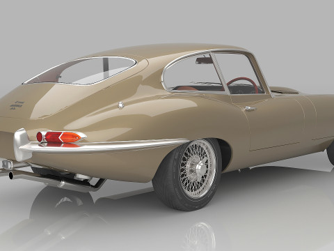 1961 Jaguar E-Type S1 3D 모델