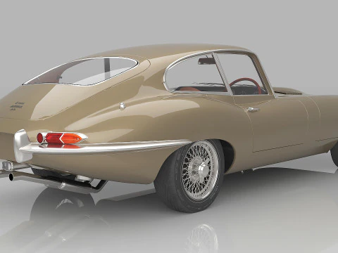 1961 Jaguar E-Type S1 3D Model