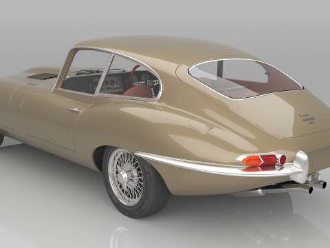 1961 Jaguar E-Type S1 3D 모델