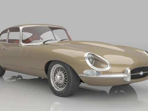 1961 Jaguar E-Type S1 3D Model