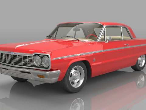 1964 शेवरले इम्पाला एसएस 409 3D मॉडल