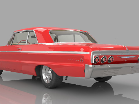 1964 Chevrolet Impala SS 409 3D मॉडल