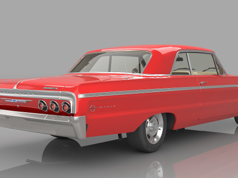 1964 Chevrolet Impala SS 409 3D मॉडल