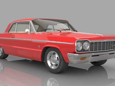 1964 Chevrolet Impala SS 409 3D मॉडल