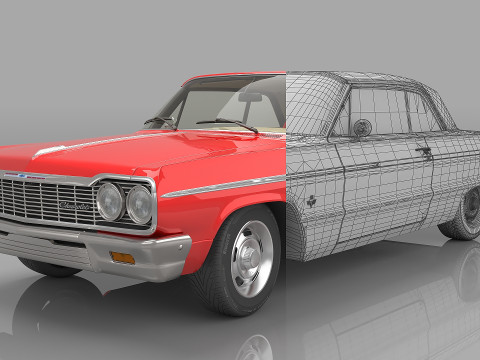 1964 Chevrolet Impala SS 409 3D मॉडल