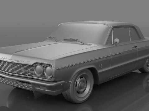 1964 Chevrolet Impala SS 409 3D मॉडल