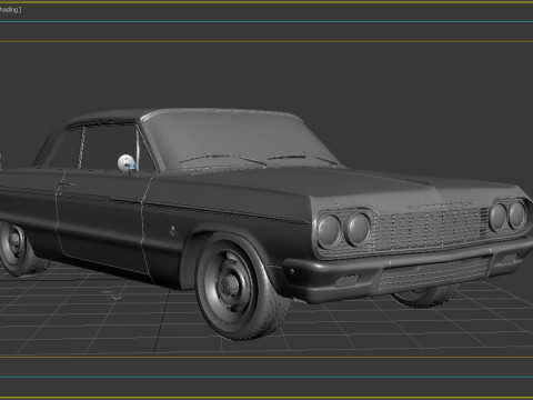 1964 Chevrolet Impala SS 409 3D मॉडल
