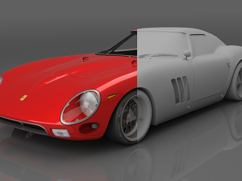 1964 Ferrari 250 GTO 3D Model