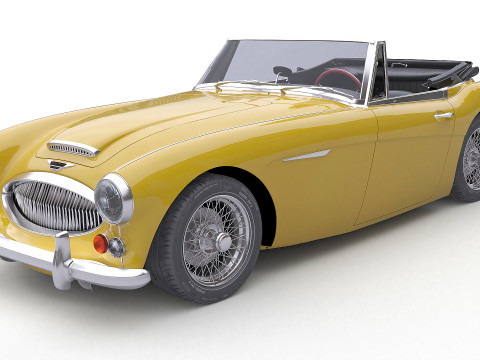 1965 Austin-Healey 3000 MkIII Modelo 3D
