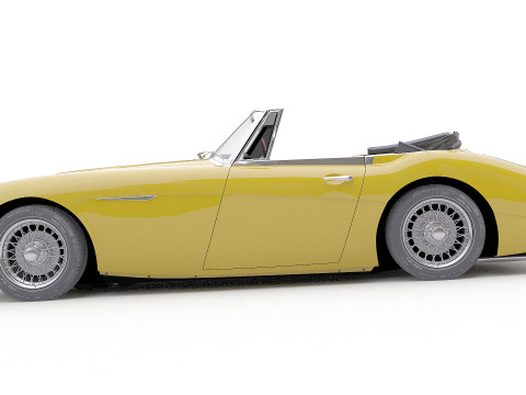 1965 Austin-Healey 3000 MkIII Modelo 3D