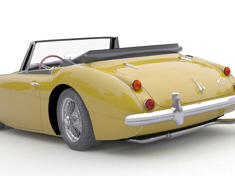 1965 Austin-Healey 3000 MkIII Modelo 3D