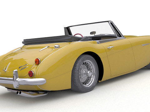 1965 Austin-Healey 3000 MkIII Modelo 3D