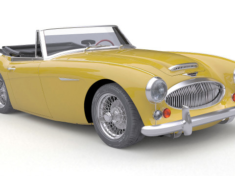 1965 Austin-Healey 3000 MkIII Modelo 3D