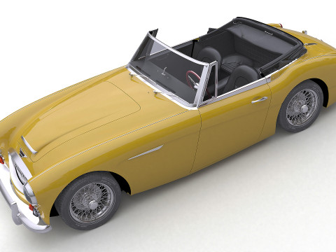 1965 Austin-Healey 3000 MkIII Modelo 3D