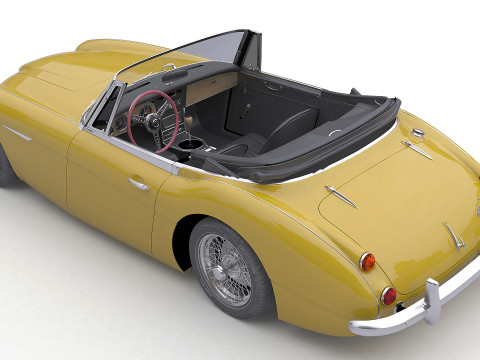1965 Austin-Healey 3000 MkIII Modelo 3D