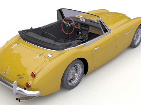 1965 Austin-Healey 3000 MkIII Modelo 3D