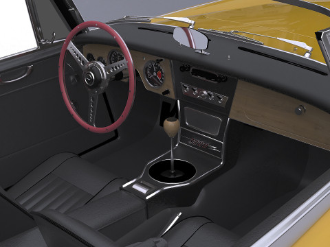 1965 Austin-Healey 3000 MkIII Modelo 3D