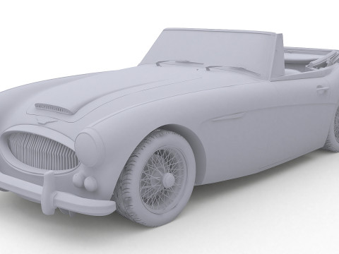 1965 Austin-Healey 3000 MkIII Modelo 3D