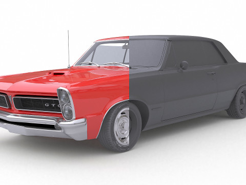 1965 Pontiac GTO 3Dモデル