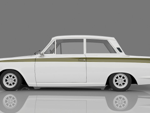 1966 Lotus Cortina Model 3D